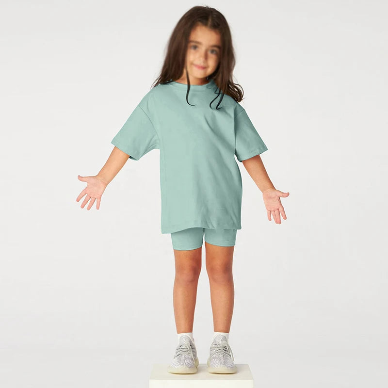 2026Kids Baby Girls and Boys  2-Piece Summer Outfit Set