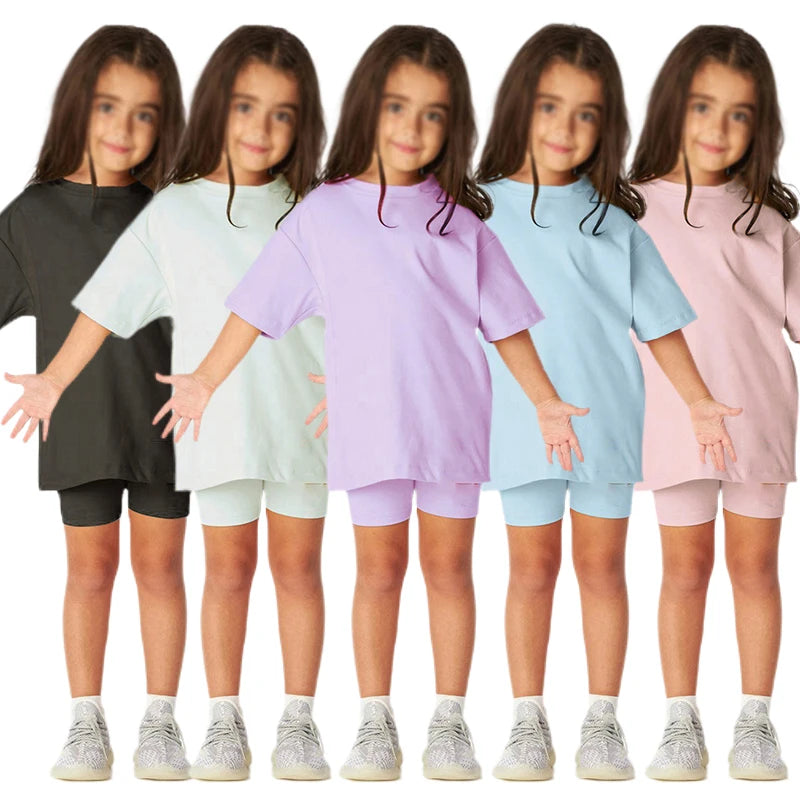 2026Kids Baby Girls and Boys  2-Piece Summer Outfit Set