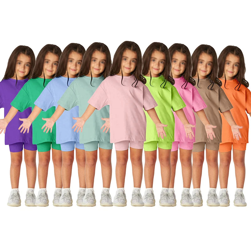2026Kids Baby Girls and Boys  2-Piece Summer Outfit Set