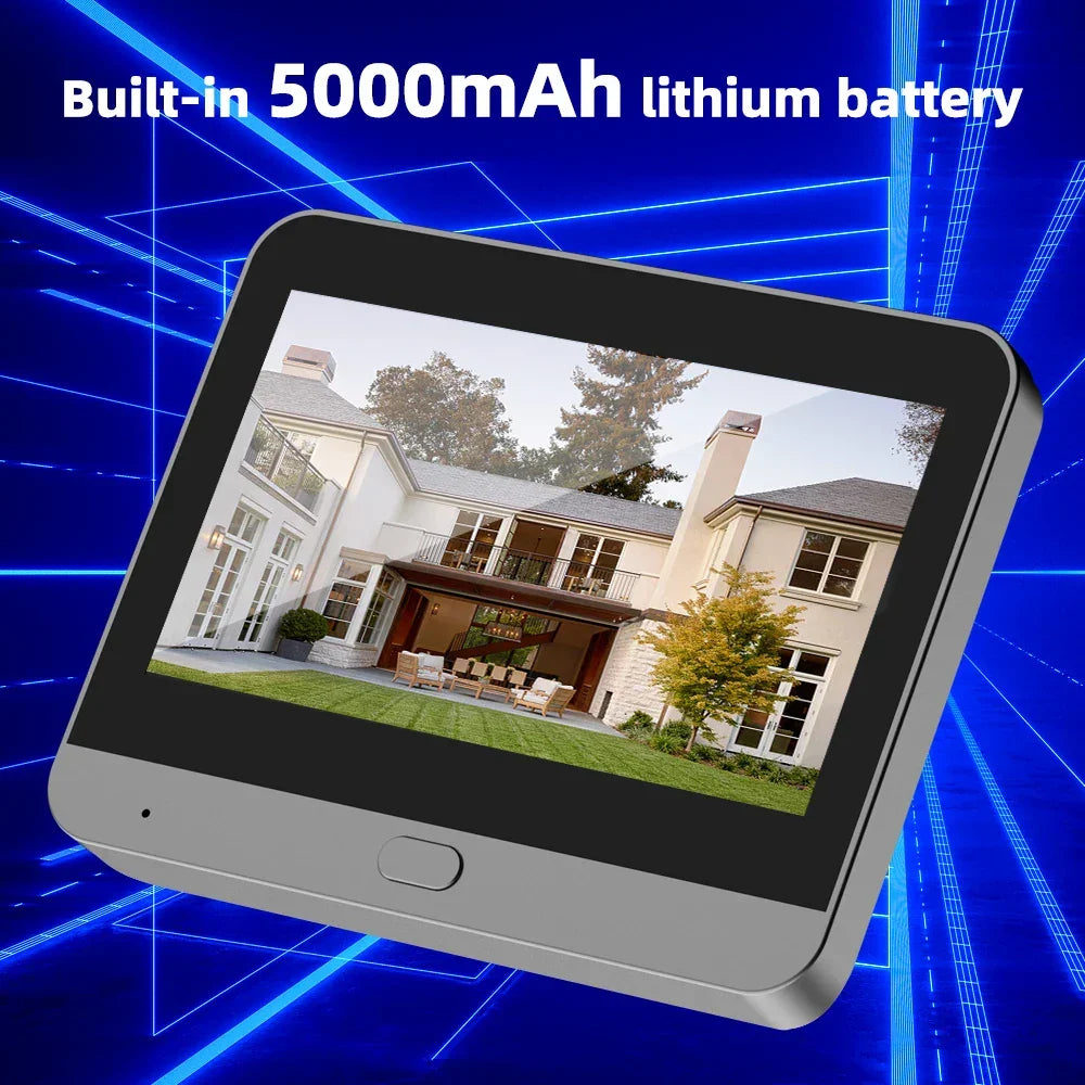 Digital tablet with 5000mAh lithium battery displaying modern home, Zaranss electronics