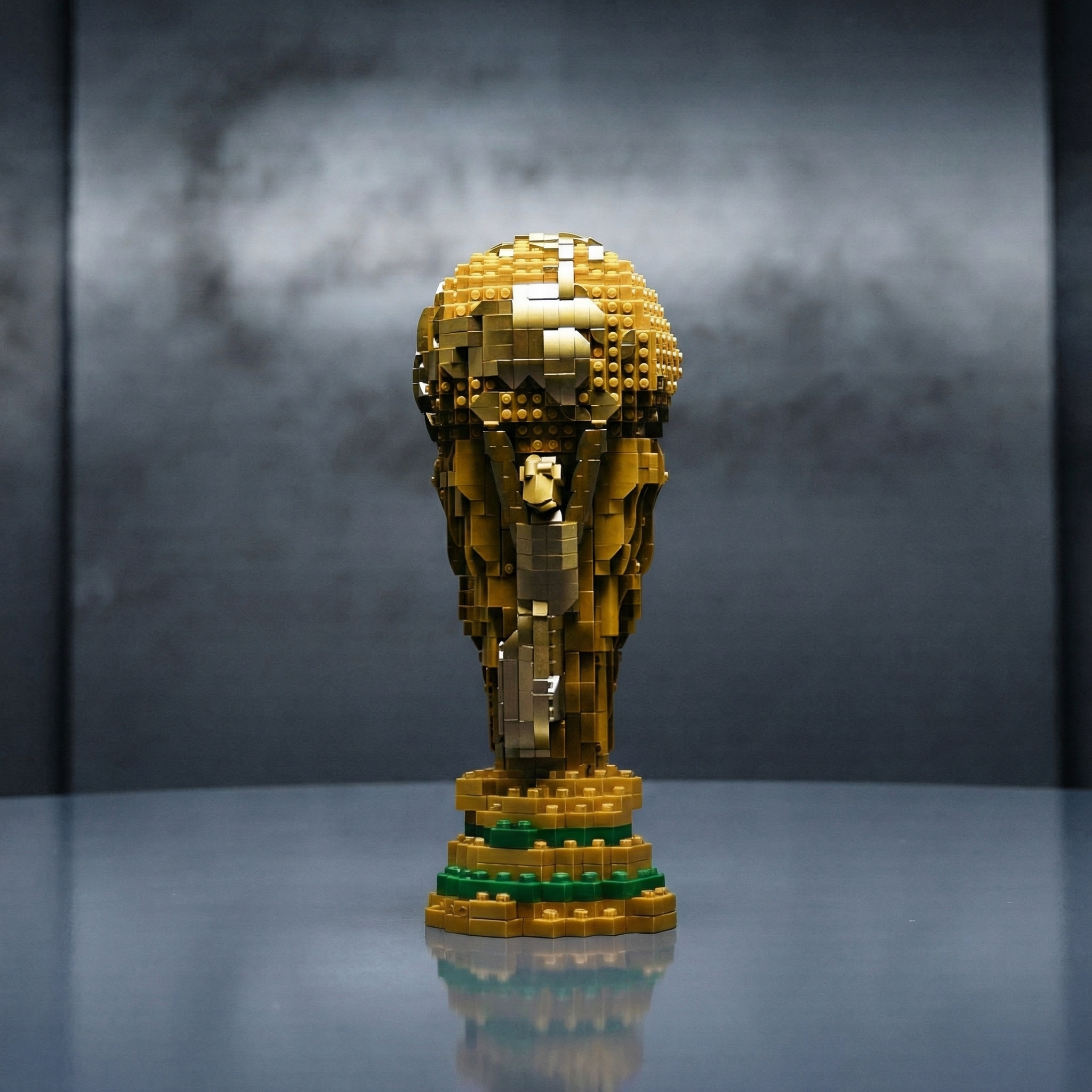 The Golden Champion Trophy - 1:1 Scale Building Block Set