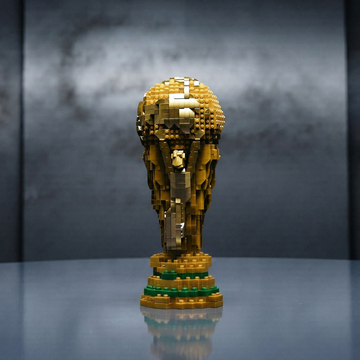 The Golden Champion Trophy - 1:1 Scale Building Block Set